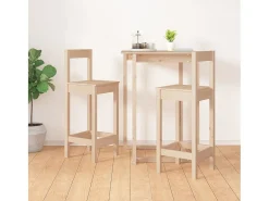 vidaxl Cadeiras de bar 2 pcs 40x41,5x112 cm pinho maciço^ Banco