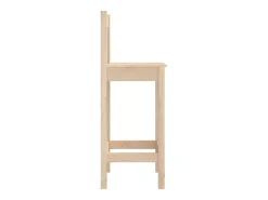 vidaxl Cadeiras de bar 2 pcs 40x41,5x112 cm pinho maciço^ Banco