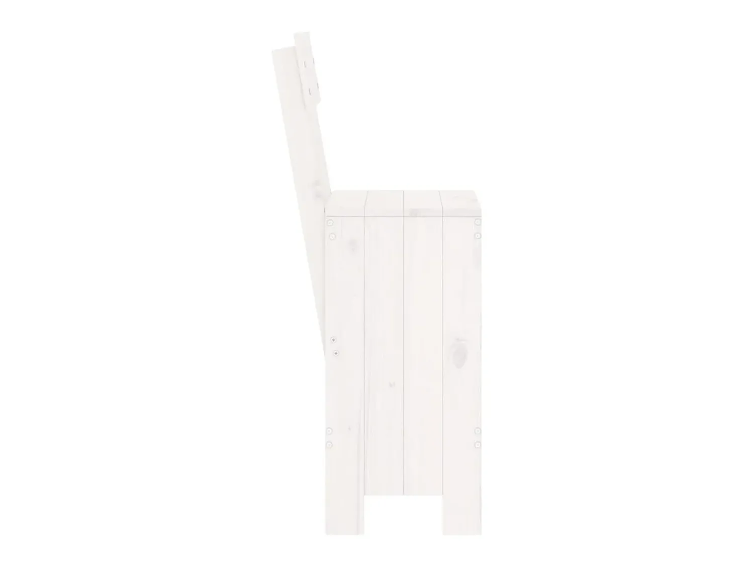 Banco| Cadeiras de bar 2 pcs 40x48,5x115,5 cm pinho maciço PT402793 Branco