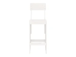 Banco| Cadeiras de bar 2 pcs 40x48,5x115,5 cm pinho maciço PT402793 Branco