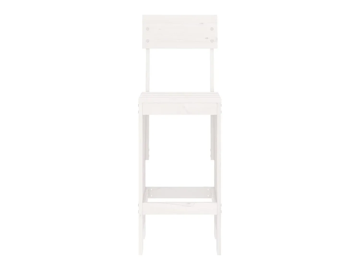 Banco| Cadeiras de bar 2 pcs 40x48,5x115,5 cm pinho maciço PT402793 Branco