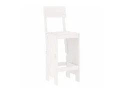 Banco| Cadeiras de bar 2 pcs 40x48,5x115,5 cm pinho maciço PT402793 Branco