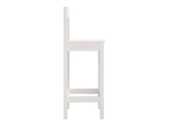 Banco| Cadeiras de bar 2 pcs 40x41,5x112 cm pinho maciço PT511123 Branco