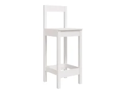 Banco| Cadeiras de bar 2 pcs 40x41,5x112 cm pinho maciço PT511123 Branco