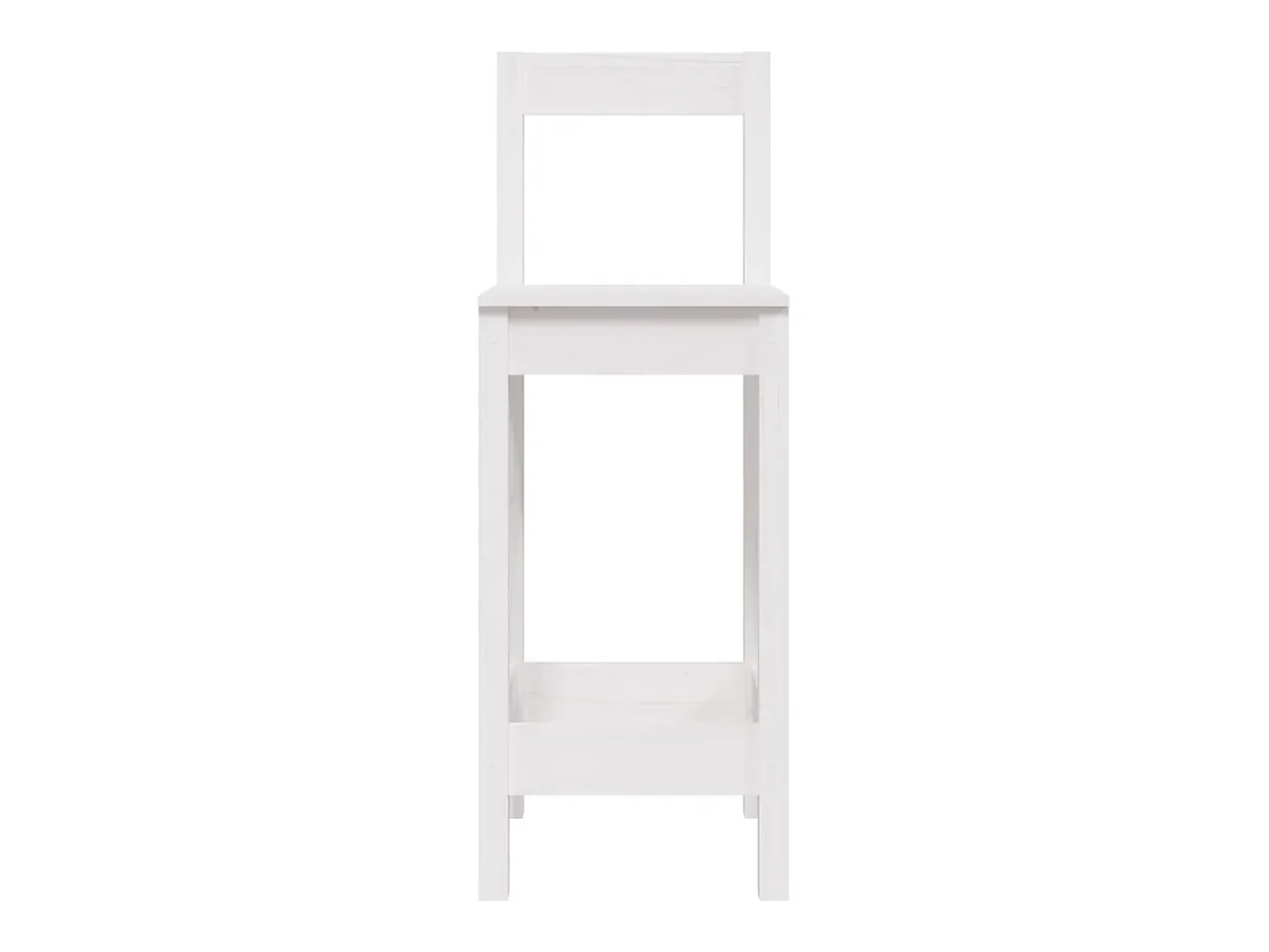 Banco| Cadeiras de bar 2 pcs 40x41,5x112 cm pinho maciço PT511123 Branco