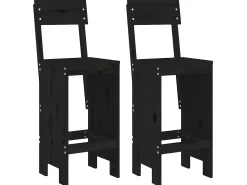 Cadeiras de bar 2 pcs 40x48,5x115,5 cm pinho maciço PT500290^ Banco