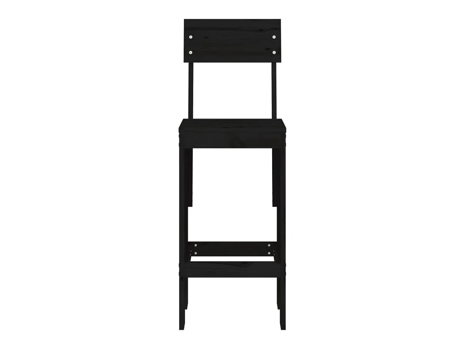 Cadeiras de bar 2 pcs 40x48,5x115,5 cm pinho maciço PT500290^ Banco