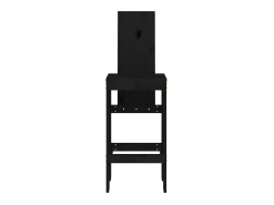 Banco* Cadeiras de bar 2 pcs 40x42x120 cm pinho maciço PT123095 Preto