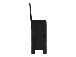 Banco* Cadeiras de bar 2 pcs 40x42x120 cm pinho maciço PT123095 Preto