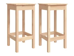 Sale Cadeiras de bar 2 pcs 40x40x78 cm madeira de pinho maciça PT495323 Castanho