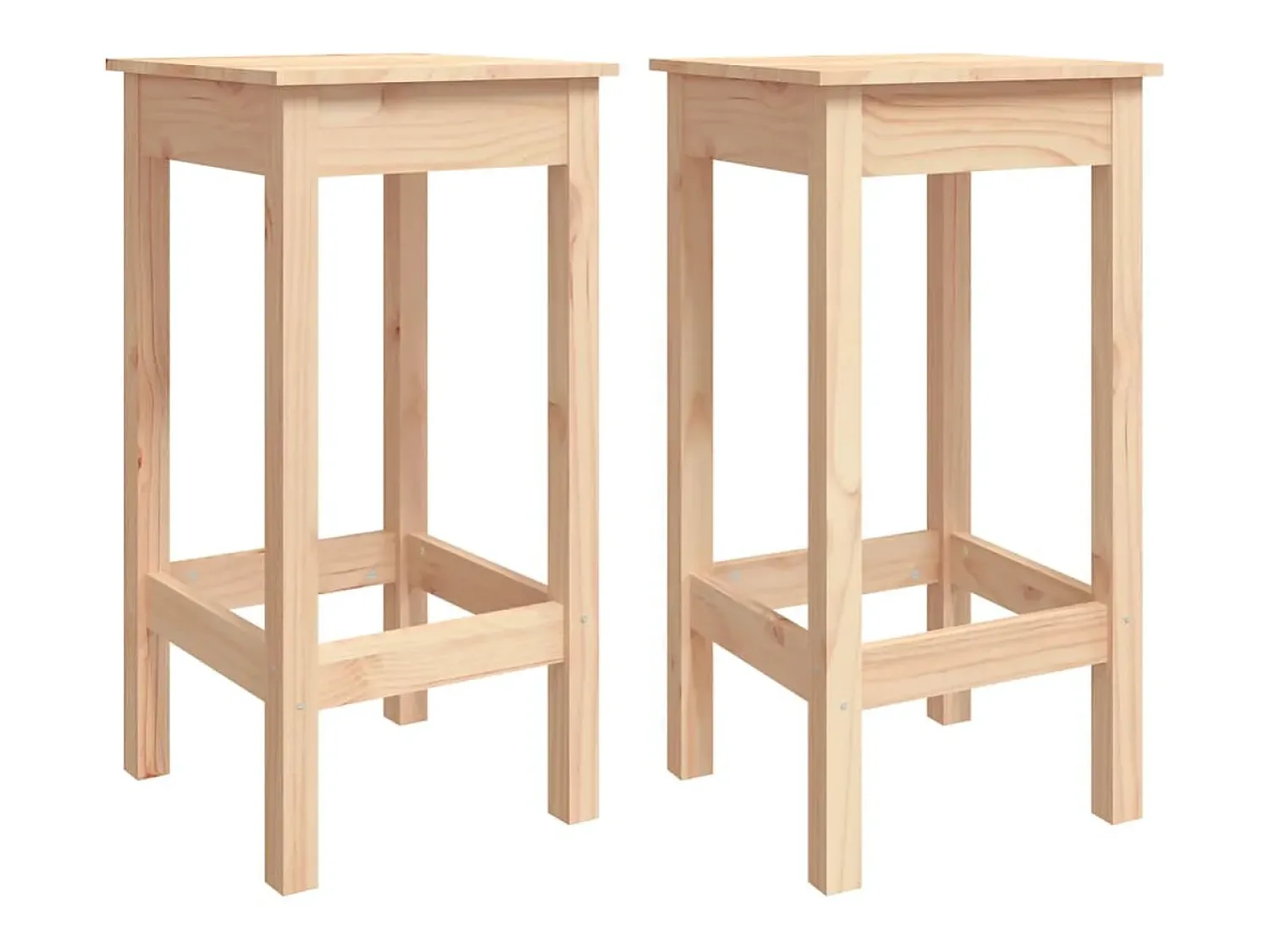 Sale Cadeiras de bar 2 pcs 40x40x78 cm madeira de pinho maciça PT495323 Castanho