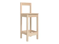 Hot Cadeiras de bar 2 pcs 40x41,5x112 cm pinho maciço PT922410 Castanho