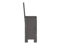 Banco* Cadeiras de bar 2 pcs 40x42x120 cm pinho maciço PT801815 Cinzento