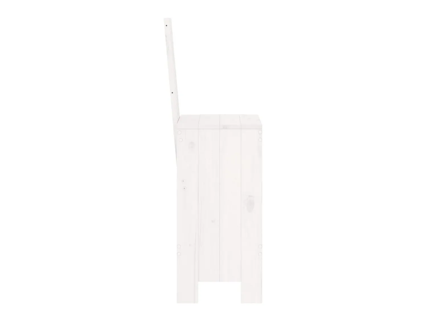 Banco* Cadeiras de bar 2 pcs 40x42x120 cm pinho maciço PT715614 Branco