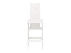 Banco* Cadeiras de bar 2 pcs 40x42x120 cm pinho maciço PT715614 Branco