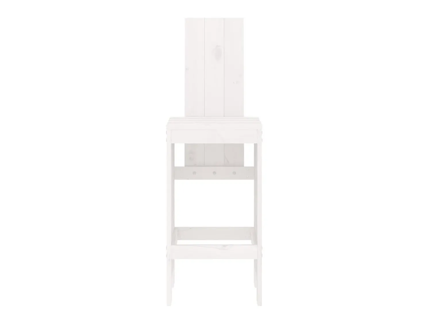 Banco* Cadeiras de bar 2 pcs 40x42x120 cm pinho maciço PT715614 Branco