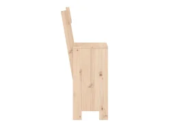 Banco* Cadeiras de bar 2 pcs 40x48,5x115,5 cm madeira de pinho maciça PT556342 Castanho