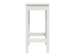 Banco* Cadeiras de bar 2 pcs 40x40x78cm madeira de pinho maciça PT137898 Branco
