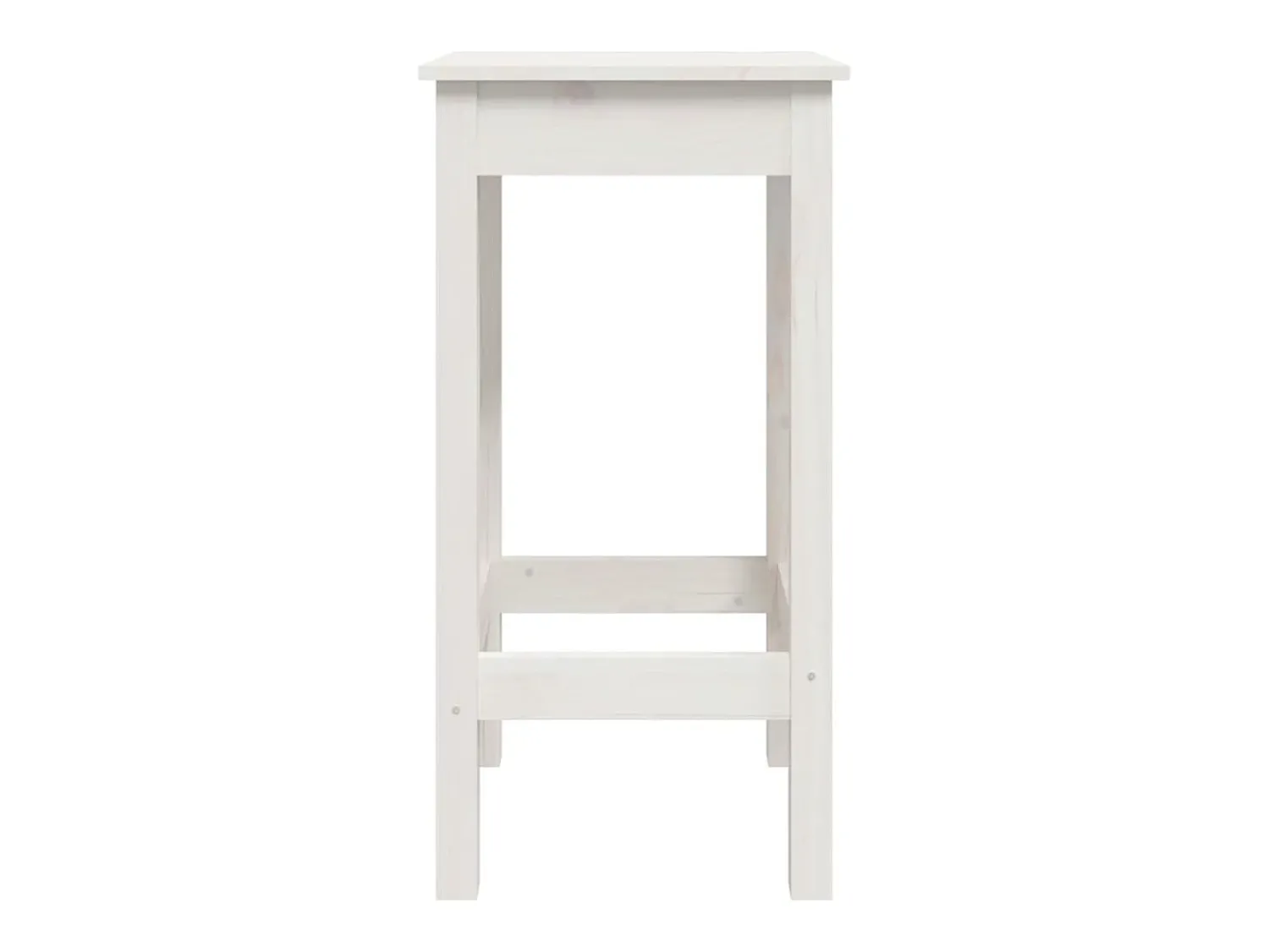 Banco* Cadeiras de bar 2 pcs 40x40x78cm madeira de pinho maciça PT137898 Branco