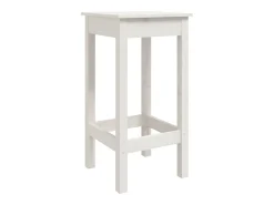 Banco* Cadeiras de bar 2 pcs 40x40x78cm madeira de pinho maciça PT137898 Branco