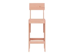 Cadeiras de bar 2 pcs 40x48,5x115,5cm madeira de douglas maciça PT212044^ Banco