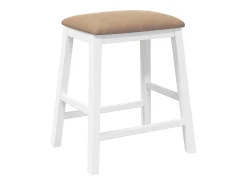 Banco|vidaxl Cadeiras de bar c/ almofadões 2pcs madeira seringueira maciça Castanho