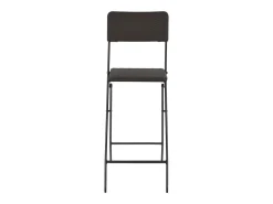 vidaxl Cadeiras de bar dobráveis 2 pcs PEAD e aço aspeto vime^ Banco