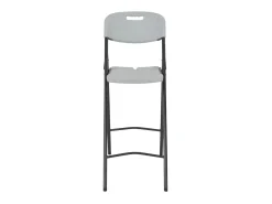 Banco* Cadeiras de bar dobráveis 2 pcs PEAD e aço PT226094 Branco