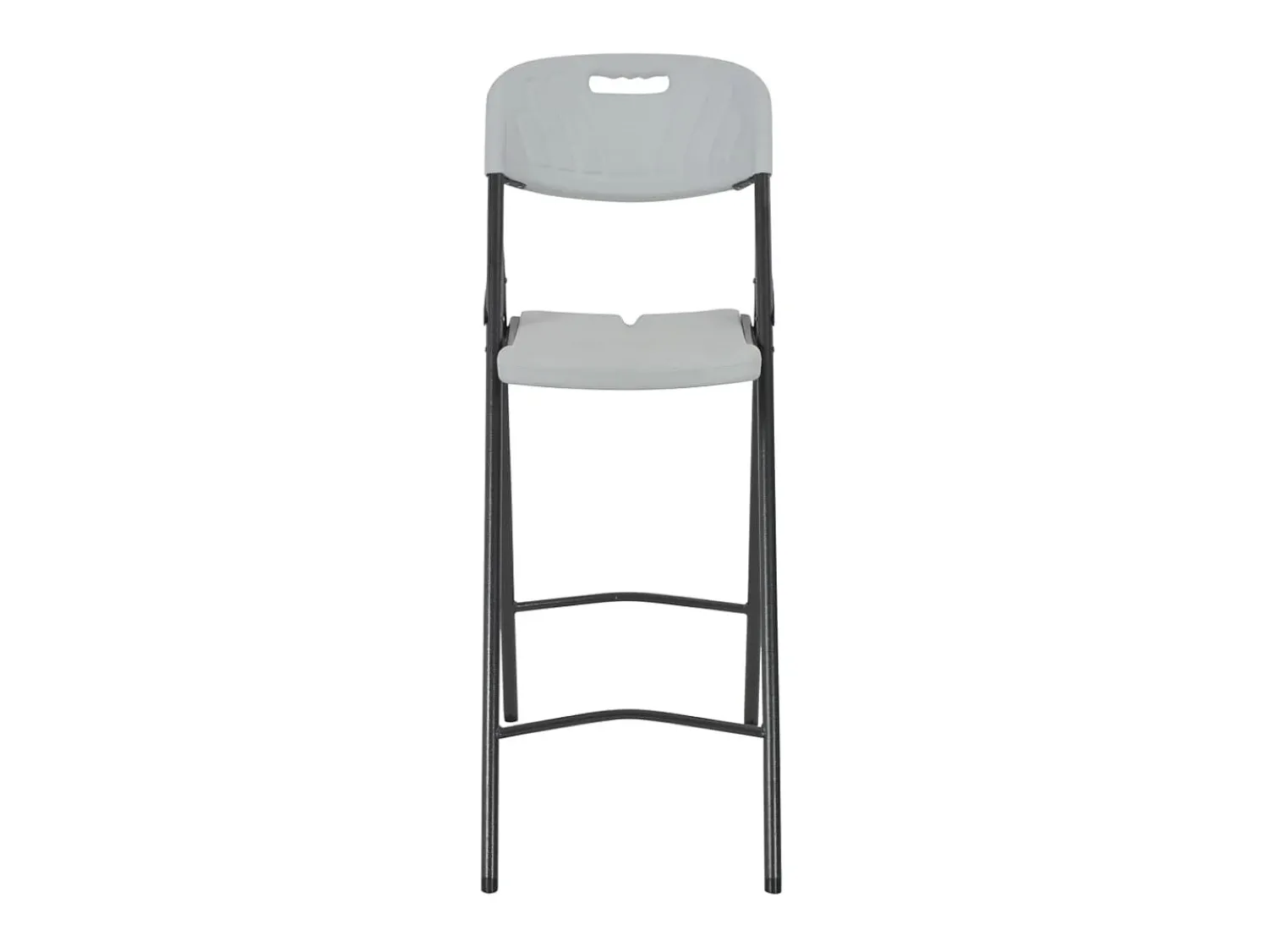 Banco* Cadeiras de bar dobráveis 2 pcs PEAD e aço PT226094 Branco