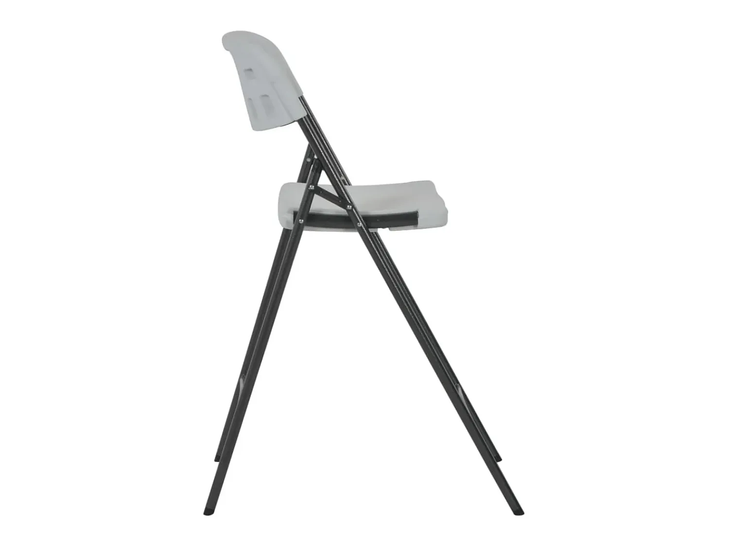 Banco* Cadeiras de bar dobráveis 2 pcs PEAD e aço PT226094 Branco