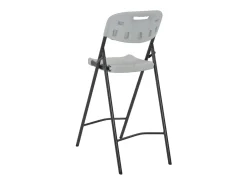 Banco* Cadeiras de bar dobráveis 2 pcs PEAD e aço PT226094 Branco