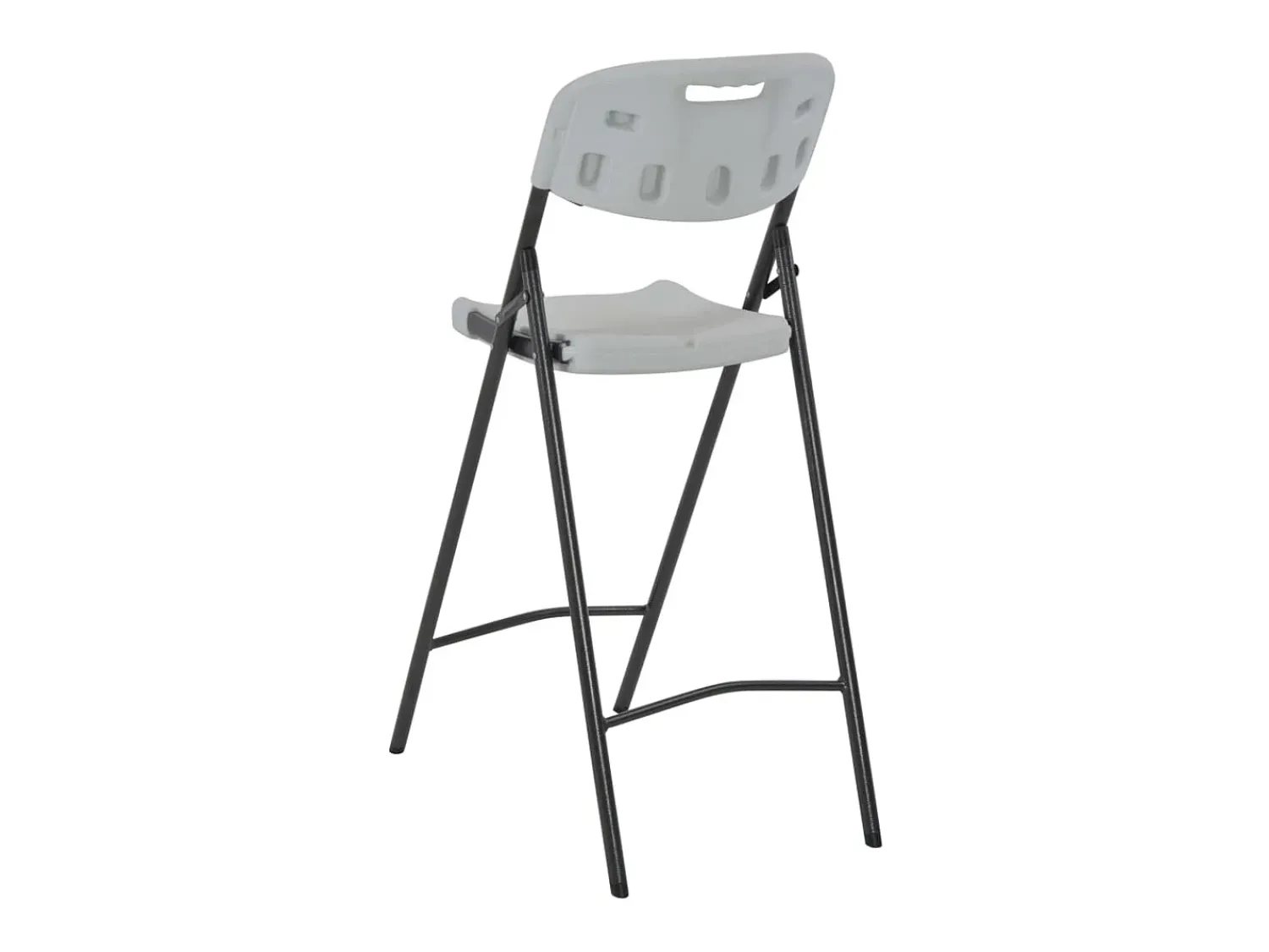 Banco* Cadeiras de bar dobráveis 2 pcs PEAD e aço PT226094 Branco