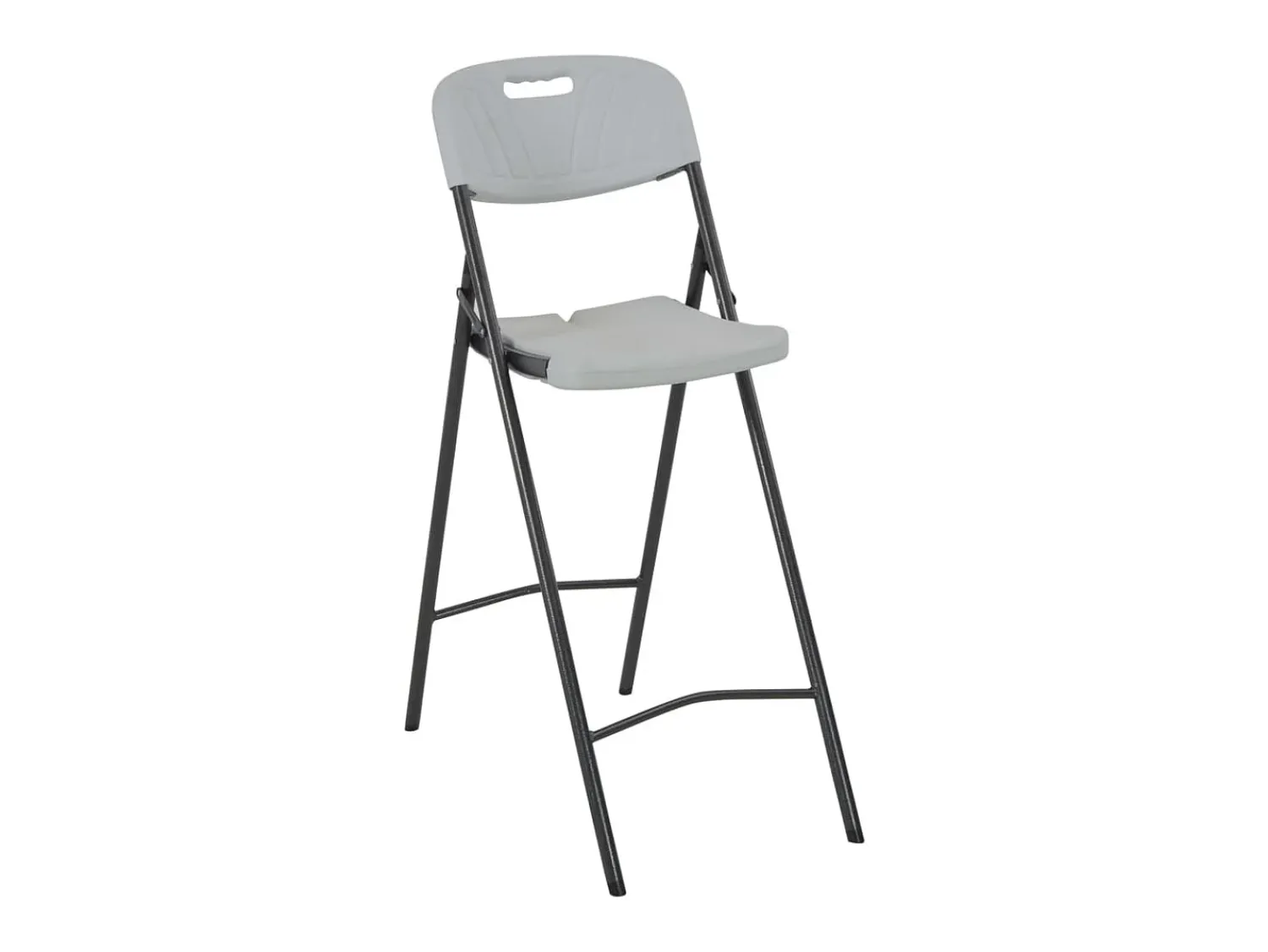 Banco* Cadeiras de bar dobráveis 2 pcs PEAD e aço PT226094 Branco