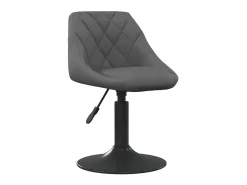 Poltrona| Cadeiras de jantar giratórias 2 pcs veludo -escuro PT586181 Cinzento