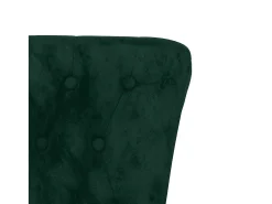 vidaxl Cadeirão c/ encosto alto veludo -escuro design de botões^ Poltrona