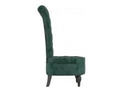 vidaxl Cadeirão c/ encosto alto veludo -escuro design de botões^ Poltrona