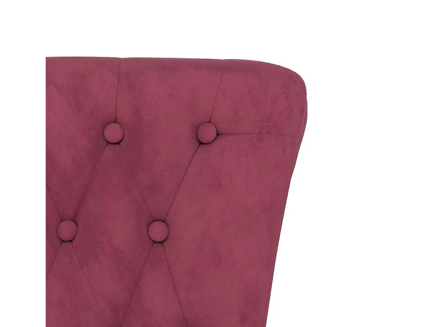 Hot vidaxl Cadeirão c/ encosto alto veludo -tinto design de botões Vermelho