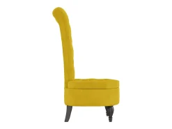 vidaxl Cadeirão com encosto alto veludo design de botões^ Poltrona