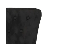 Outlet vidaxl Cadeirão com encosto alto veludo design de botões Preto
