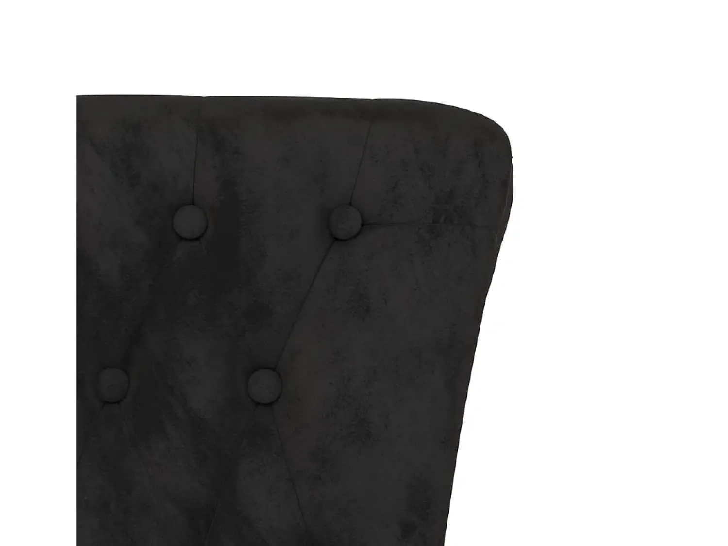 Outlet vidaxl Cadeirão com encosto alto veludo design de botões Preto