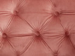 Poltrona|Vente-unique Cadeirão conforto em veludo roa pastel - CHESTERFIELD Rosa claro