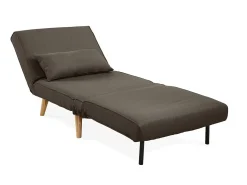 Discount Vente-unique Cadeirão convertível em tecido - POSIO Taupe