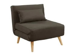 Discount Vente-unique Cadeirão convertível em tecido - POSIO Taupe