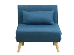 Poltrona*Vente-unique Cadeirão convertível em tecido - POSIO Azul