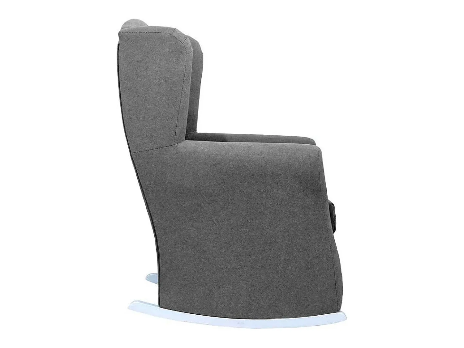 Poltrona| Cadeirão de baloiço em poliéster escuro 104x69x75cm Cinzento
