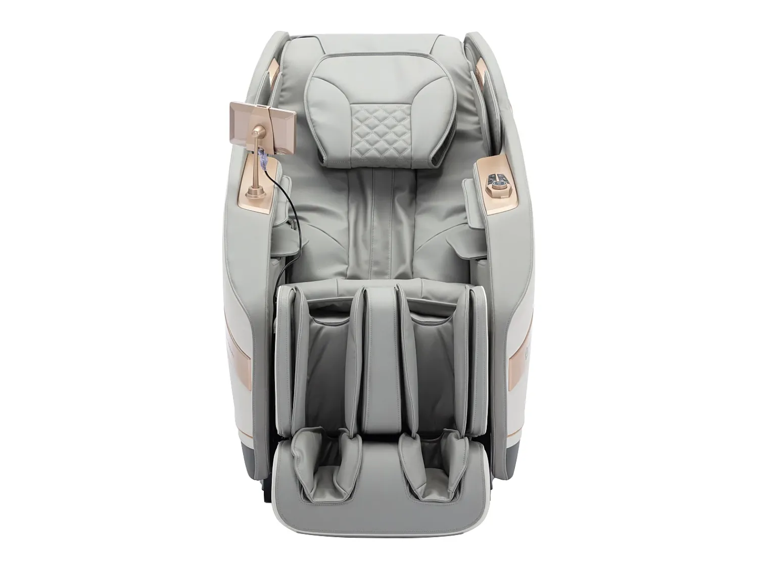 Poltrona*Vente-unique Cadeirão de massagens pele sintética, sistema gravidade zero cinza MOWATA Cinzento