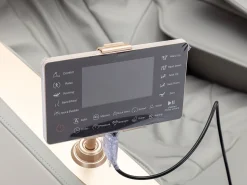 Poltrona*Vente-unique Cadeirão de massagens pele sintética, sistema gravidade zero cinza MOWATA Cinzento