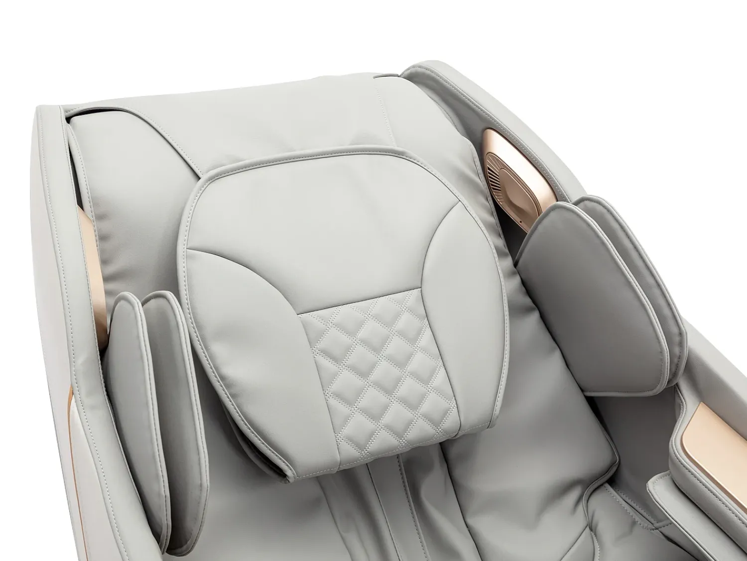 Poltrona*Vente-unique Cadeirão de massagens pele sintética, sistema gravidade zero cinza MOWATA Cinzento