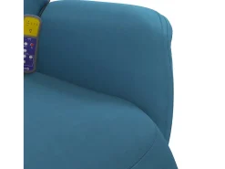 Cadeirão de massagens reclinável com apoio de pés veludo SHL605327^ Poltrona