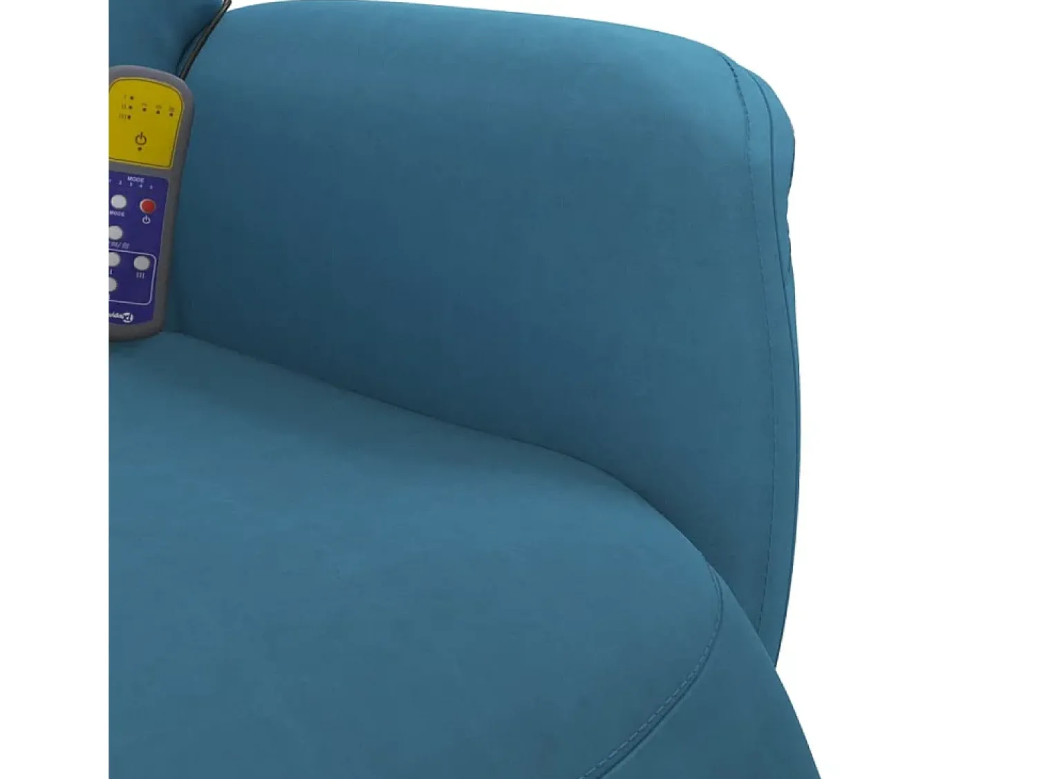 Cadeirão de massagens reclinável com apoio de pés veludo SHL605327^ Poltrona